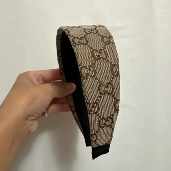 2” Wide Upcycled Gucci Headband - Picture 4 of 5